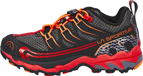 La Sportiva Falkon Low 27-35, Zapatillas de Senderismo Unisex niño, Multicolor (Carbon/Flame 000), 33 EU