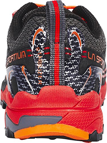 La Sportiva Falkon Low 27-35, Zapatillas de Senderismo Unisex niño, Multicolor (Carbon/Flame 000), 33 EU