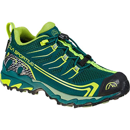 LA SPORTIVA Falkon Low GTX 27-35, Zapatillas de Senderismo, Jungle/Neon, 30 EU