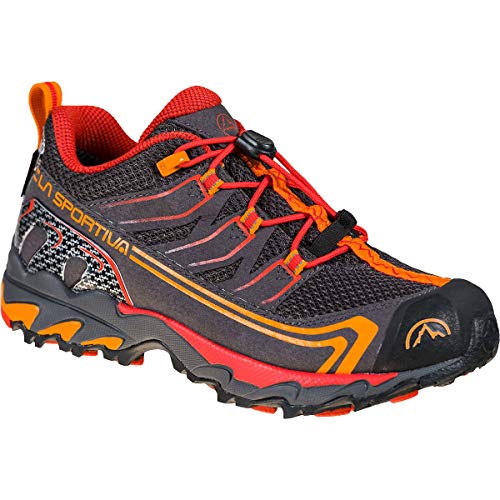 LA SPORTIVA Falkon Low GTX 36-40, Zapatillas de Senderismo, Carbon/Cherry, 36 EU