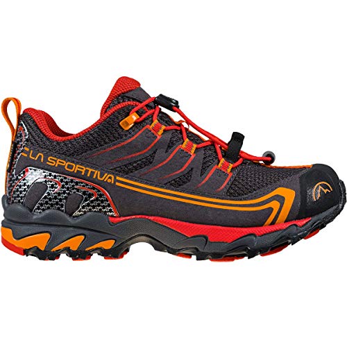 LA SPORTIVA Falkon Low GTX 36-40, Zapatillas de Senderismo, Carbon/Cherry, 36 EU