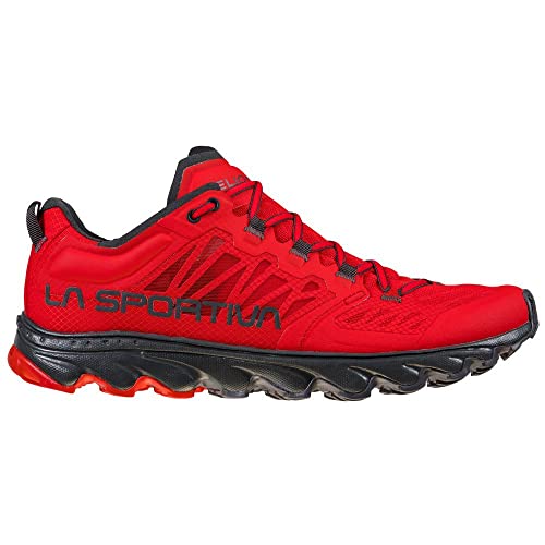 LA SPORTIVA Helios III, Zapatillas de Trail Running Hombre, Goji/Carbon, 43 EU