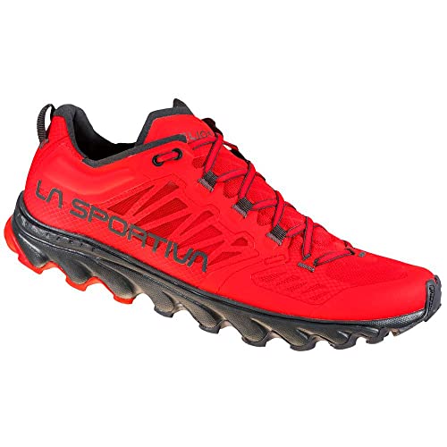 LA SPORTIVA Helios III, Zapatillas de Trail Running Hombre, Goji/Carbon, 43 EU