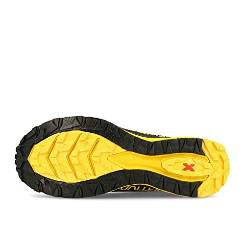 LA SPORTIVA Jackal GTX, Zapatillas de Trail Running Hombre, Black/Yellow, 42 EU