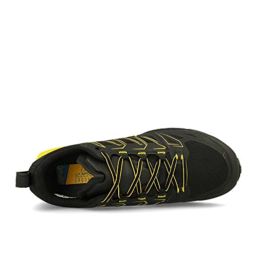 LA SPORTIVA Jackal GTX, Zapatillas de Trail Running Hombre, Black/Yellow, 44.5 EU