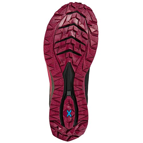 LA SPORTIVA Karacal Woman, Zapatillas de Trail Running Mujer, Black/Red Plum, 42.5 EU