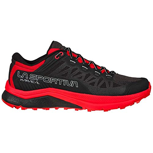 LA SPORTIVA Karacal, Zapatillas de Trail Running Hombre, Black/Goji, 44 EU