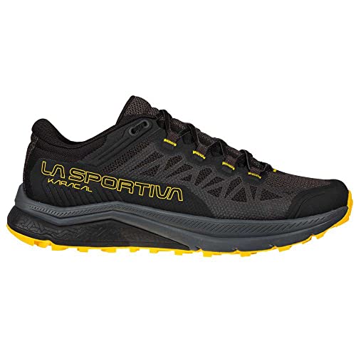 LA SPORTIVA Karacal, Zapatillas de Trail Running Hombre, Black/Yellow, 47.5 EU