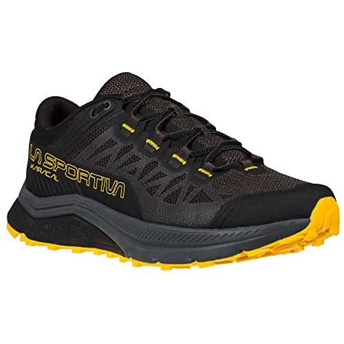 LA SPORTIVA Karacal, Zapatillas de Trail Running Hombre, Black/Yellow, 47.5 EU