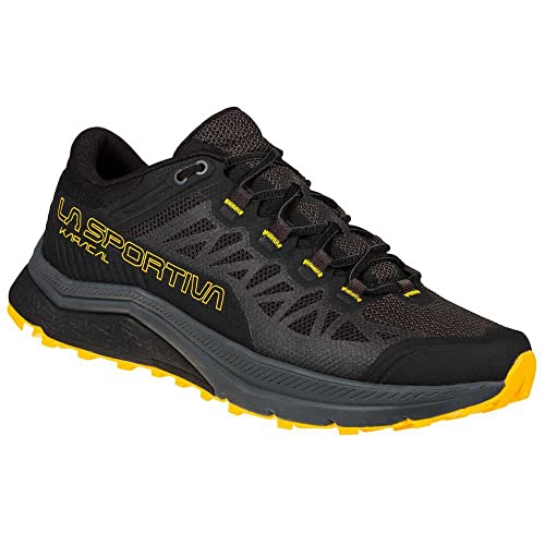 LA SPORTIVA Karacal, Zapatillas de Trail Running Hombre, Black/Yellow, 47.5 EU