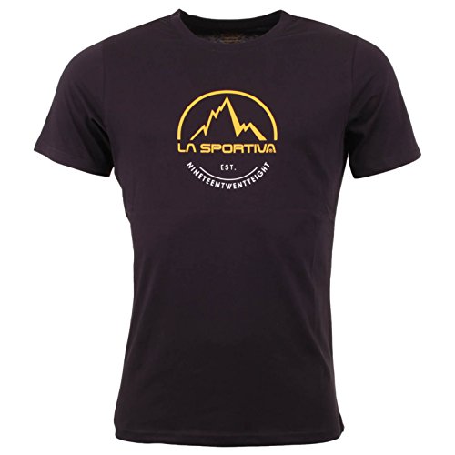 La Sportiva Logo tee Camiseta, Unisex Adulto, Black, L