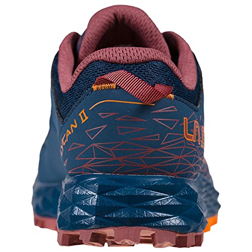 LA SPORTIVA Lycan II Woman, Zapatillas de Trail Running Mujer, Denim/Rouge, 38.5 EU