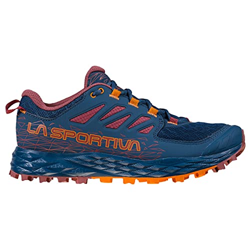 LA SPORTIVA Lycan II Woman, Zapatillas de Trail Running Mujer, Denim/Rouge, 38.5 EU