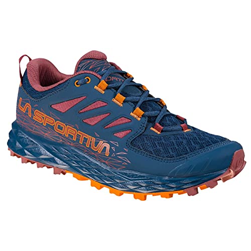 LA SPORTIVA Lycan II Woman, Zapatillas de Trail Running Mujer, Denim/Rouge, 38.5 EU