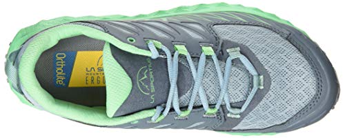 La Sportiva Lycan Woman, Zapatillas de Trail Running Mujer, Multicolor (Stone Blue/Jade Green 000), 37.5 EU