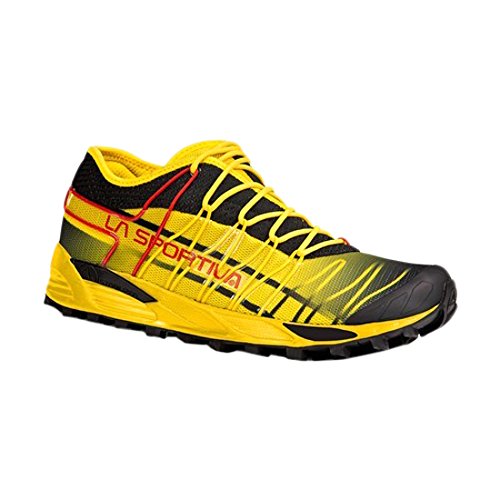 La Sportiva Mutant - Deportivos de Running para Hombre, Color Negro/Amarillo, Talla 46.5