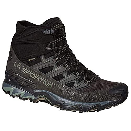 LA SPORTIVA Ultra Raptor II Mid Wide GTX, Botas de Senderismo Hombre, Black/Clay, 43 EU