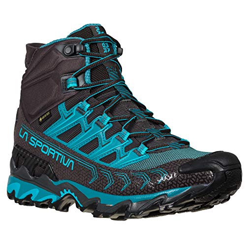 La Sportiva Ultra Raptor II Mid Woman GTX, Botas de Senderismo Mujer, Carbon Topaz, 38 EU