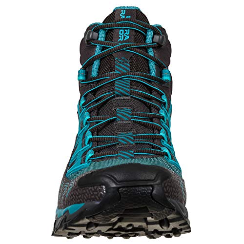 La Sportiva Ultra Raptor II Mid Woman GTX, Botas de Senderismo Mujer, Carbon Topaz, 39 EU