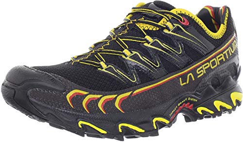 La Sportiva Ultra Raptor, Zapatillas de Running Hombre, Negro/Amarillo, 42