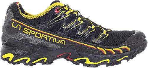 La Sportiva Ultra Raptor, Zapatillas de Running Hombre, Negro/Amarillo, 42