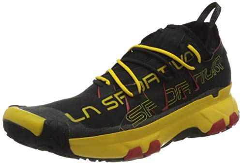 La Sportiva Unika, Zapatillas de Trail Running Hombre, Multicolor (Black/Yellow 000), 44 EU