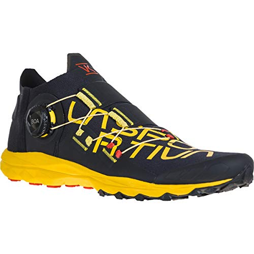 LA SPORTIVA VK Boa, Zapatillas de Trail Running Hombre, Black/Yellow, 38 EU