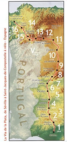 La Via de la Plata: De Séville à Saint-Jacques-de-Compostelle à vélo - Espagne: 19 (Bici:map)