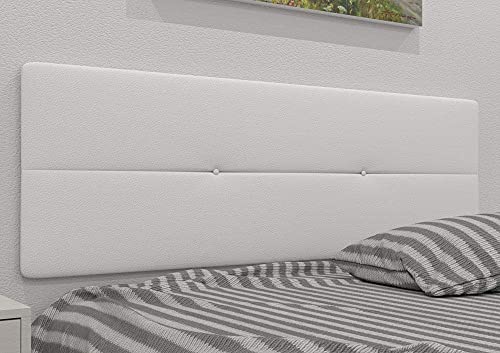 LA WEB DEL COLCHON - Cabecero tapizado Julie para Cama de 135 (145 x 55 cms) Blanco