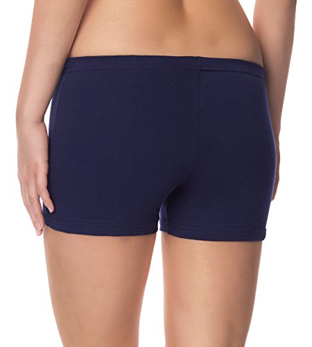 Ladeheid Pantalones Leggins Cortos Shorts Ropa Deportiva Mujer LAMA05 (Azul Oscuro14, XS/S)