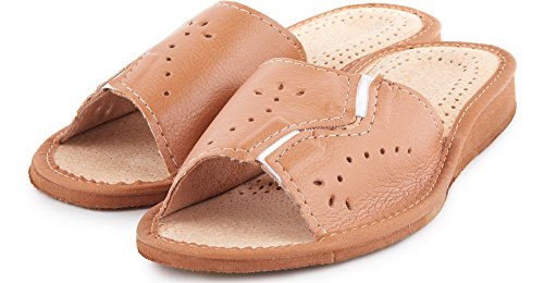 Ladeheid Sandalias Pantuflas Mujer LABR27 (Beige, 36 EU)