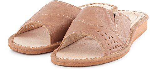 Ladeheid Sandalias Pantuflas Mujer LABR34 (Beige, 36 EU)