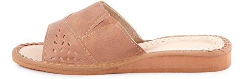 Ladeheid Sandalias Pantuflas Mujer LABR34 (Beige, 36 EU)