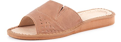 Ladeheid Sandalias Pantuflas Mujer LABR34 (Beige, 36 EU)