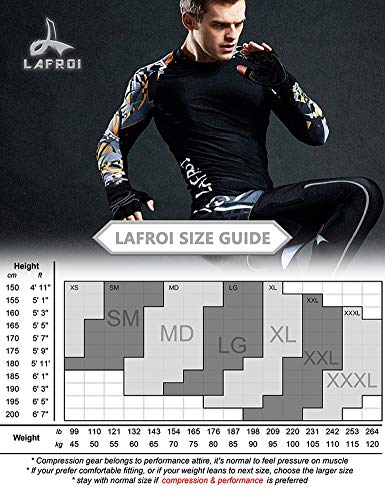 LAFROI YSK08 - Mallas de compresión ajustadas de secado rápido para hombre