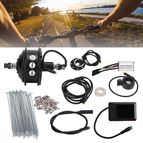 LAJS Kit de Conversión de Bicicleta Eléctrica, Kit de Motor de Cassette de Transmisión Trasera Resistente de Alta Velocidad sin Ruido para Bicicleta Eléctrica(20 Pulgadas)