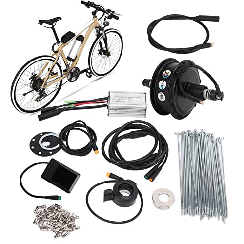 LAJS Kit de Conversión de Bicicleta Eléctrica, Kit de Motor de Cassette de Transmisión Trasera Resistente de Alta Velocidad sin Ruido para Bicicleta Eléctrica(20 Pulgadas)