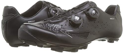 Lake MX237-X - Zapatillas de Ciclismo Unisex - Adulto, Negro, Talla 42.5