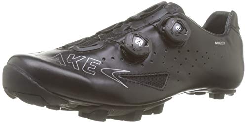 Lake MX237-X - Zapatillas de Ciclismo Unisex - Adulto, Negro, Talla 42.5