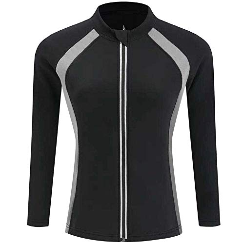 LaLaAreal Fajas Neopreno Sudor Camiseta Mujer Sauna Reducer Compression Suit Ejercicio Chaqueta Reductora Adelgazante P¨¦rdida de Peso para Deporte Fitness Entrenamiento de Cintura