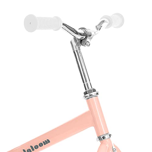 Lalaloom BERRY BIKE - Bicicleta sin pedales de aluminio para niños de 2 años (andador para bebe, correpasillos para equilibrio, manillar y sillín regulables con ruedas de goma EVA), color Rosa