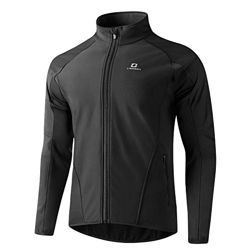 LAMEDA Chaqueta Ciclismo Invierno Hombre Cortavientos Bicicleta Ropa Térmica Ciclismo Softshell Repelente Al Agua con Forro Polar