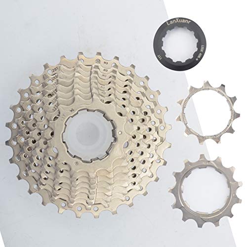 LANXUANR Cassette de Bicicleta de montaña de 10 velocidades para Bicicleta de montaña, Bicicleta de Carretera, súper Ligero (11-28T)