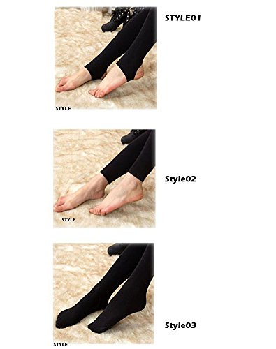 LaoZan Invierno Leggings Largos de Mujer/Pantalones Leggins de Las Mujeres- Tres Estilos Ankle Leggings Color de Piel