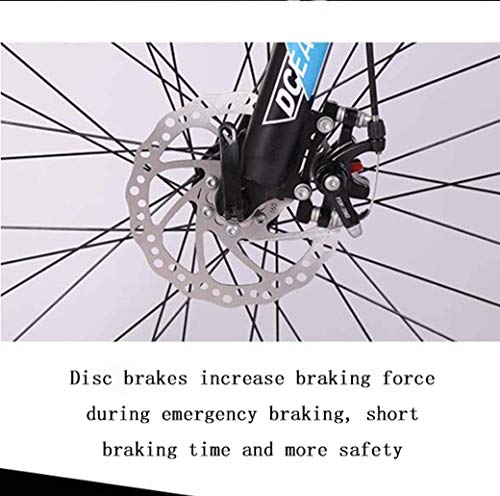 Las bicicletas plegables, 21 velocidad de suspensión bicicleta de montaña doble freno de disco Tenedor antideslizante, variables bicis de carreras de velocidad (Color : C)