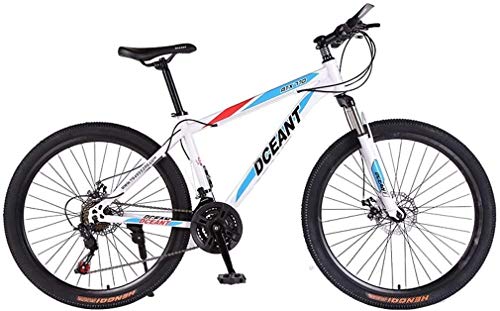 Las bicicletas plegables, 21 velocidad de suspensión bicicleta de montaña doble freno de disco Tenedor antideslizante, variables bicis de carreras de velocidad (Color : A)