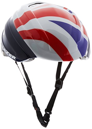 Lazer Casco británico para Ciclismo Aeroshell Z1, Unisex, Z1 British Cycling Aeroshell, Blanco/Plateado