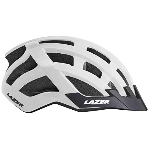 Lazer Casco Compact (Unisize) Ciclismo, Adultos Unisex, Blanco(Blanco), Talla Única