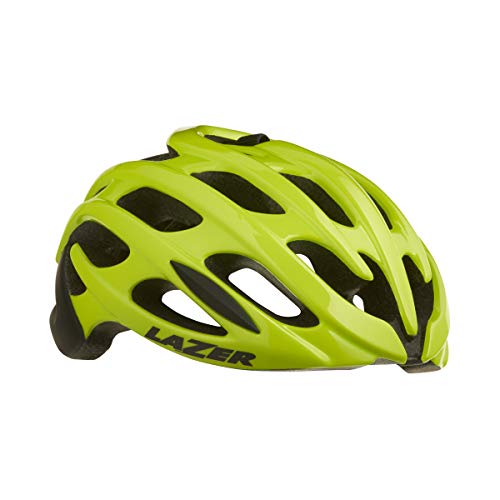 Lazer Casco de bicicleta Blade + | Casco de bicicleta para hombre y mujer | Casco de bicicleta de carreras con luz | Ventilación y Aerodinámica | Casco de bicicleta MIPS (Flash amarillo, XS)