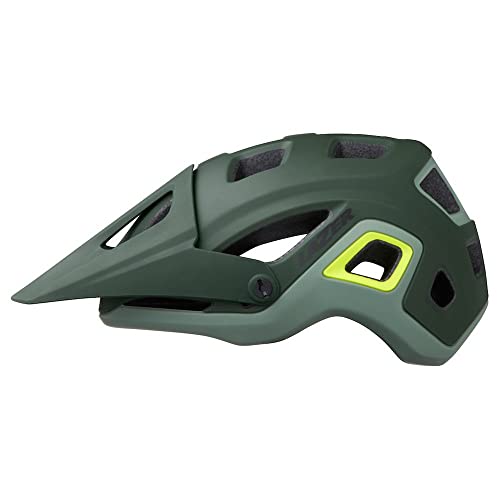 Lazer Casco Impala, Adultos Unisex, Matte Dark Green F-Yellow (Multicolor), L